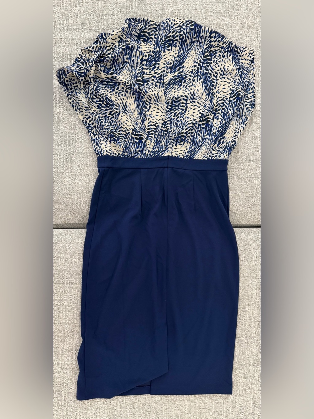 Express Draped Mock Neck Midi Sheath Dress Size L - Picture 10 of 12